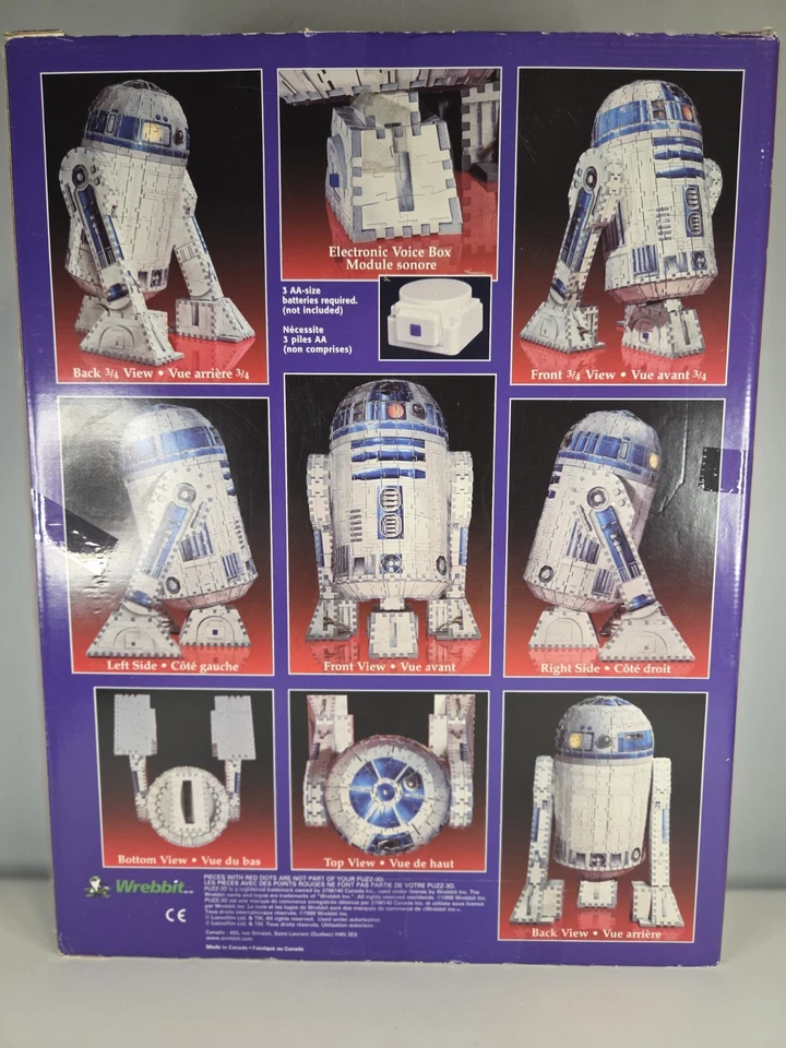 Rompecabezas 3D Star Wars Episodio 1 R2-D2 Wrebbit usado Foto 2 de 4