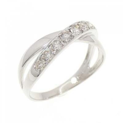 Authentic K18WG Diamond Ring 0.40CT #260-008-015-7915