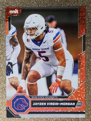 2026 Boise State ONIT Jayden Virgin-Morgan Broncos ORANGE Parallel 069/150 #B-7