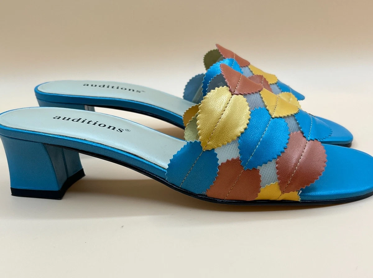 Escarpins Auditions Blue Heel Pump - Talons Hauts Slip-on - Taille 7 US Neuves