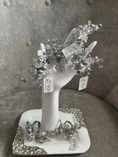 Pier One Holiday Glam Napkin Rings Sparkly Set of Six NWT!