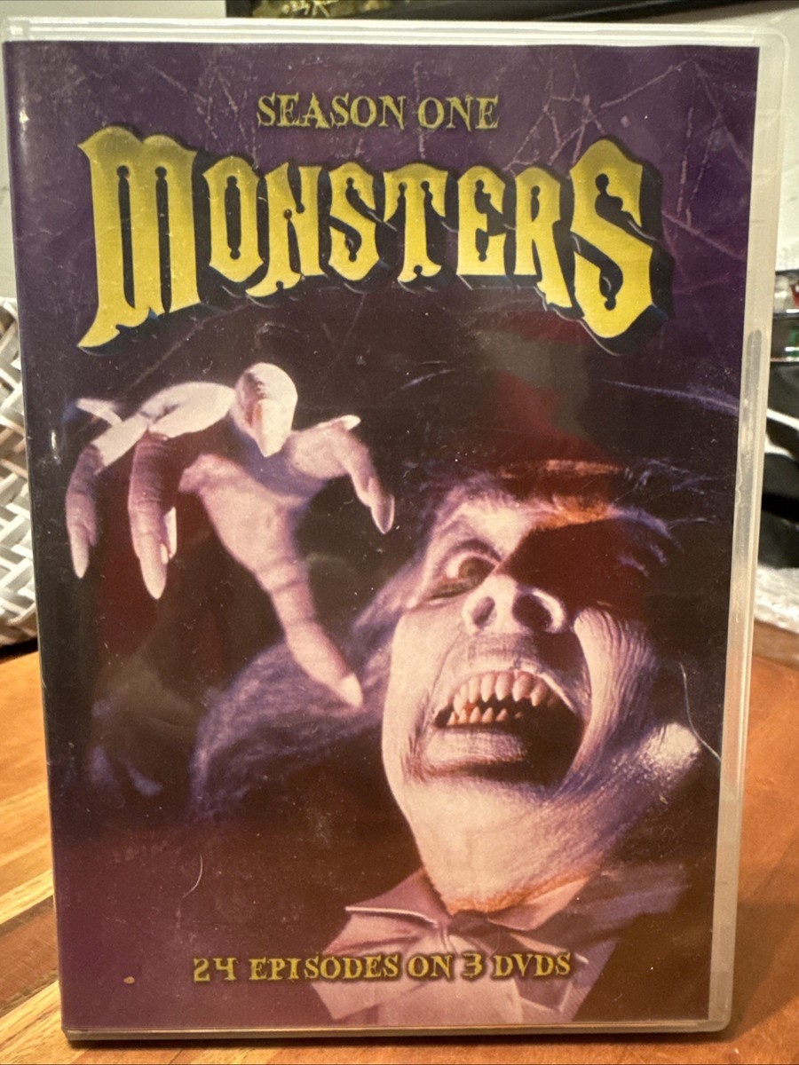 Monsters : Season One DVD 3-Disc Set Full Screen 1988 Horror TV