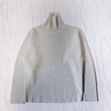TOM FORD Light Gray Wool Knit Turtleneck M High Neck Low Gauge