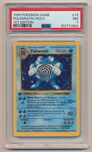 Poliwrath (1st Edition) graded PSA 7 for sale on eBay