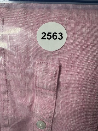 J. McLaughlin 100% Linen Pink 3/4 sleeve Button Up Shirt Dress Size M NWOT - Picture 17 of 17