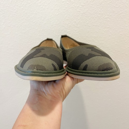 Louise Et Cie grün Camouflage waschbar Strick spitz zulaufend Slipper Celete Ballerinas Größe 5 - Bild 2 von 8