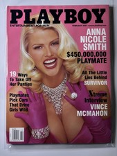 Playboy February 2001 Lauren Michelle Hill Vince McMahon Anna Nicole Smith