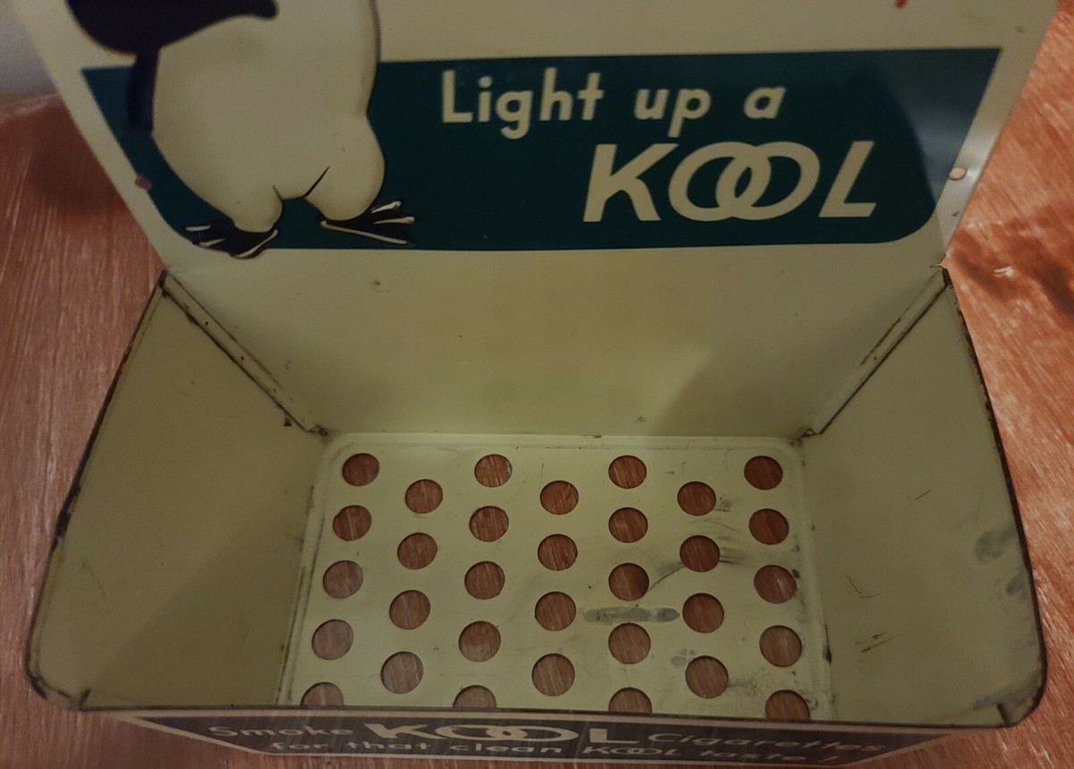 Vintage Matches Light Up A Kool Cigarette Matchbook Holder With