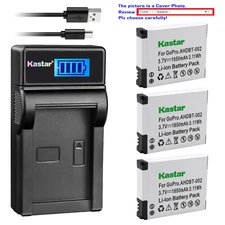 Kastar Battery LCD Charger for Original GoPro Hero GoPro AHDBT 001 AHDBT 002
