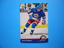 1992/93 UPPER DECK YOUNG GUNS HOCKEY CARD #578 ALEXEI ZHAMNOV ROOKIE EX/NM SHARP