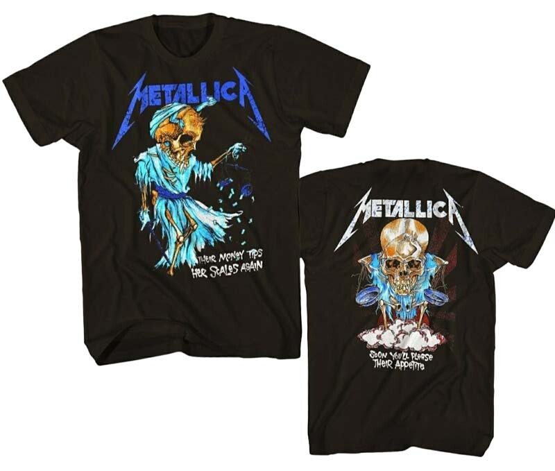 New Authentic Metallica Doris Justice For All Heavy T-Shirt eBay