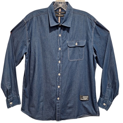 Urban Garment Herren Relaxed Fit Jeanshemd Gr. M Cowboy Style - Bild 1 von 10