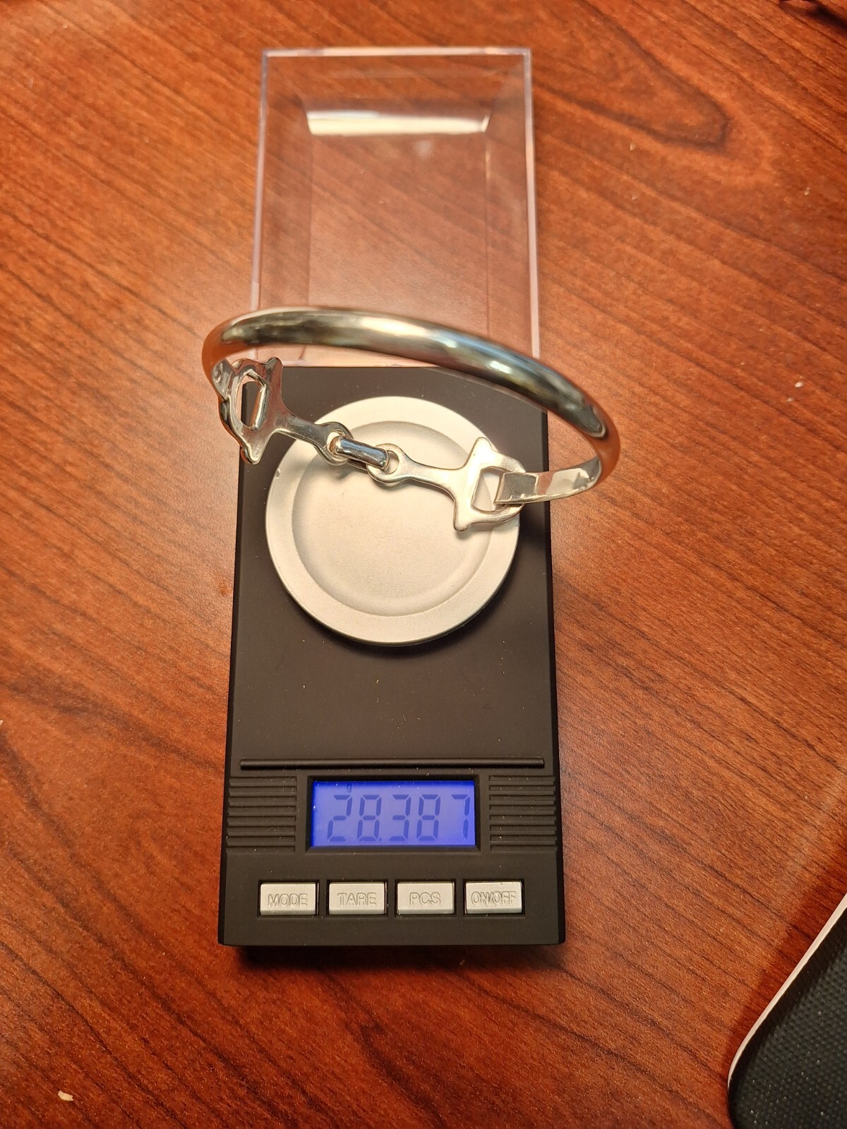 Sterling Silver Snaffle bit Equestrian hinged bra… - image 9