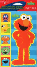 Sesame Street Elmo sticker pack vintage Grover Big Bird Cookie 2000 1 sheet