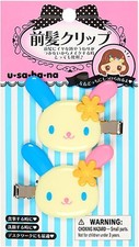 Sanrio Character Usahana Front Hair Clips 2-Piece Set Pink Hair Accessories 2038