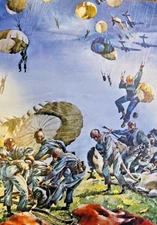 1942 Quartermaster in World War II Colored Battle Illustrations