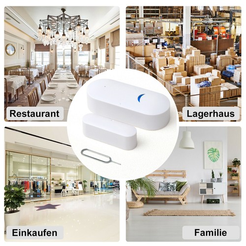 2 X Smart WiFi Door Window Sensor Detector Safe Alarm Home Security Alexa Google - Picture 13 of 16
