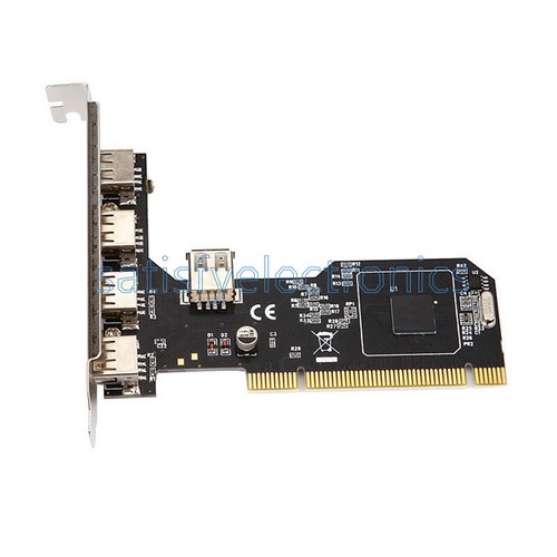 Module adaptateur contrôleur de carte concentrateur haute vitesse 480 Mbit/s 5 ports USB 2.0 PCI neuf - Photo 2/4