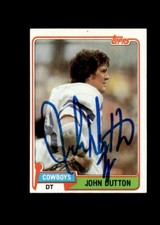 John Dutton 1981 Topps Cowboys authentic autographed card