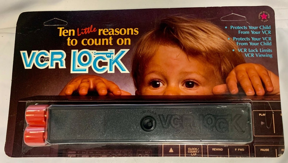 VCR Safety Lock - Protects Your Child - Vintage Collectible
