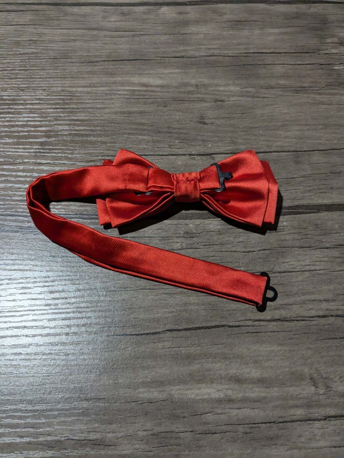 2 Solid Butterfly Double Deck Pre-Tied Red Bow Tie - image 3