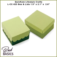 QuicKutz LIfestyle Crafts Box & Lids Cutting Die Set LCC-023 1.5" x 2.1" x 2.6"