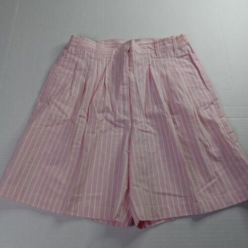 Vintage Woolrich High Rise Shorts Women's Size 8 Pink White Watermelon Cotton