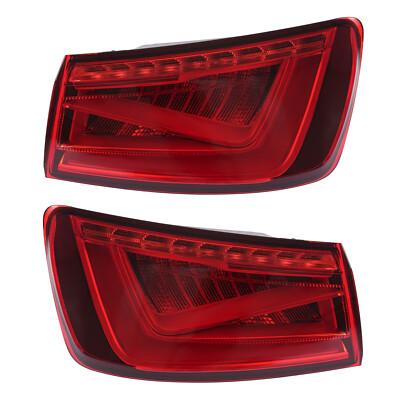 1Pair LH+RH Lefr+Right Outer Tail Light Rear Lamp For 2015-2016 Audi A3