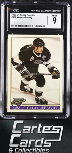 Wayne Gretzky 1993-94 Topps Premier #330 Los Angeles Kings CGC 9