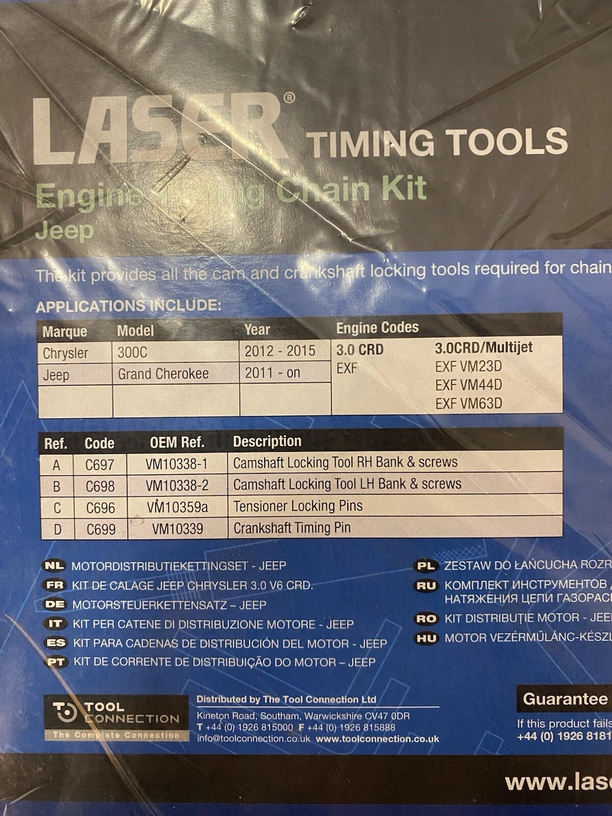 Laser Engine Timing Chain Kit for Jeep Grand Cherokee Chrysler 6299 Brand New 3