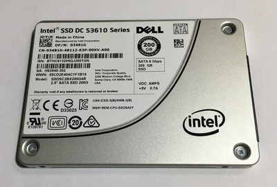Intel 200GB SSD 2.5'' 6Gb/s SATA Solid State Drive ModelSSDSC2BX200G4R DP/N:3481G