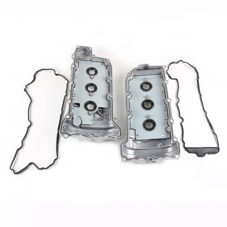 Upgrade 2x Aluminum Valve Cover for Chevy GMC Malibu Equinox Enclave G6 G8 3.6L Foto 3 de 4