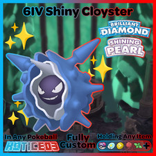 ✨ Shiny CLOYSTER 6IV ✨ Pokemon Brilliant Diamond and Shining Pearl lv100 + EVs