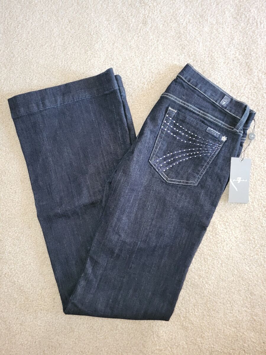 7 For All Mankind Dojo Rhinestone Embellished Jeans Dark 7 For All Mankind Dojo Rhinestone Embellished Jeans Dark