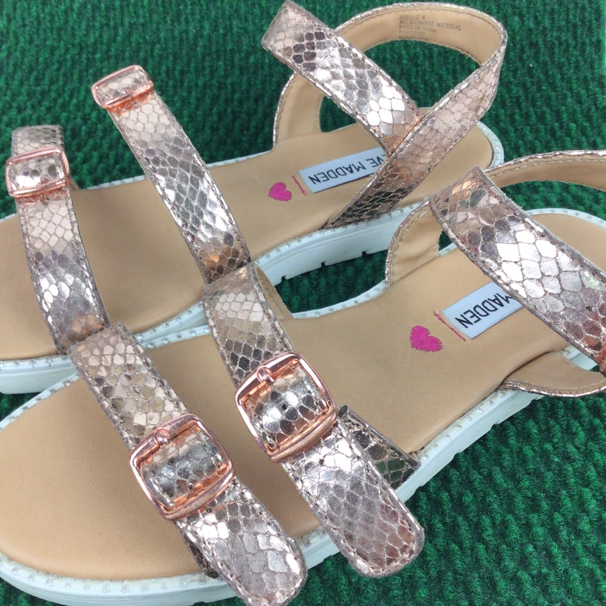 Rose gold platform sandals hotsell steve madden
