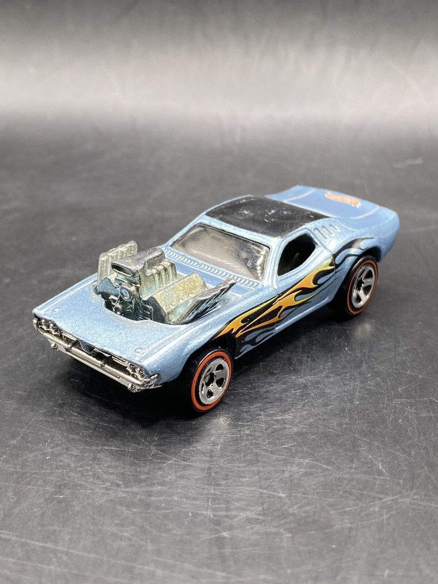 Hot Wheels Redline Rodger Dodger Light Blue Flames Vintage