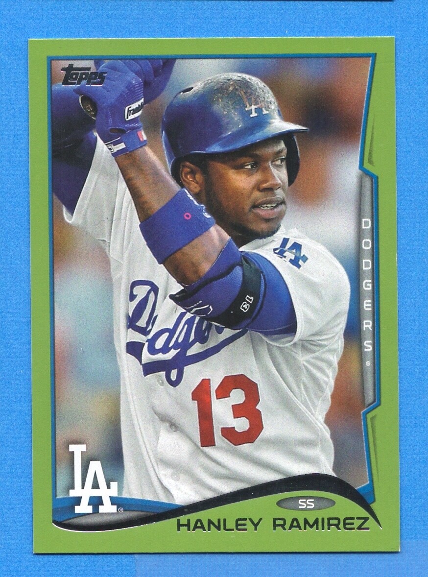 2014 Topps Green #314 Hanley Ramirez Dodgers