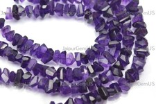 7 Inch Strand 100 Natural Amethyst Gems Faceted Nuggets Shape Beads Size-7-9mm