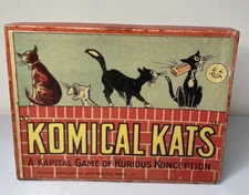 Rare Milton Bradley Komical Kats #4438 Target Game Near complete HTF 1909