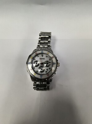 Montre Homme Croton - Mouvement Quartz Japonais - Bracelet Acier Inoxydable - Verre Saphir - Étanche - Occasion