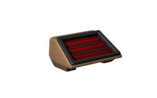 Mercedes Benz 3rd Interior Brake Light Housing - W124, W126, W201 - Tan - No