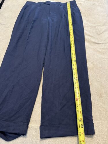 Lauren Ralph Lauren Pants Mens 33x30 Blue Plaid Lightweight Cuffed - Bild 3 von 8