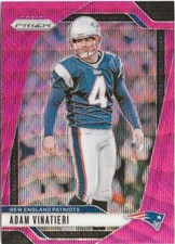 2024 Panini Prizm Adam Vinatieri #199 Pink Prizm SP New England Patriots