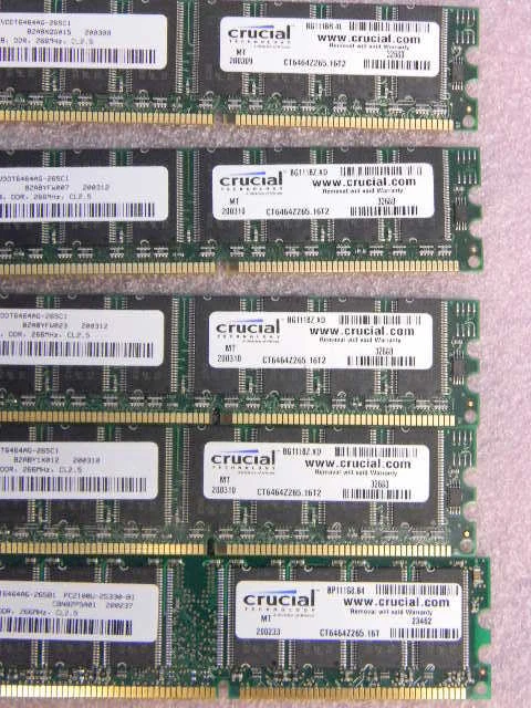 (13) Computer 512MB PC2100 64Mx64 266MHz DDR SDRAM 184-Pin Memory - Image 4 of 4