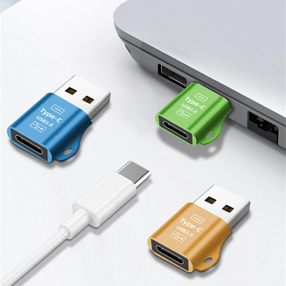 3 PACK Type C OTG Adapter USB C Female to USB 3.0 Male Cable Converter Adapter - Image 2 of 4