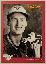 1991 Donruss Studio #136 JOHN OLERUD -Toronto Blue Jays - NM/Mint