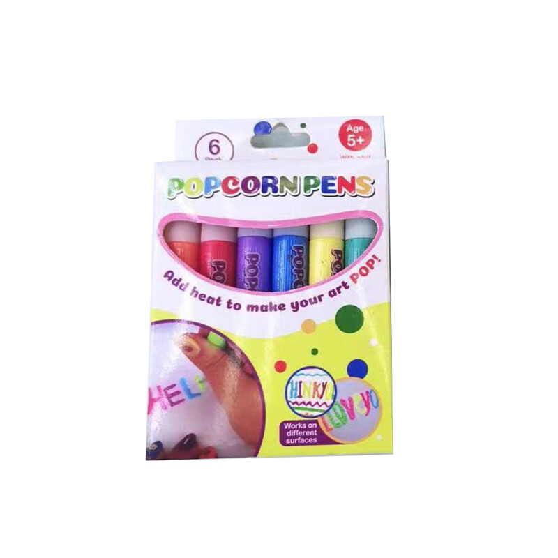 HADAVAKA Penne Da Disegno A Bolle Di Popcorn Fai Da Te, Penna Per Arte 3D, Penne Da Disegno A Colori Magiche, Set Per Pittura A Bolle Di Stampa, Per Biglietti Abbellire Decorare