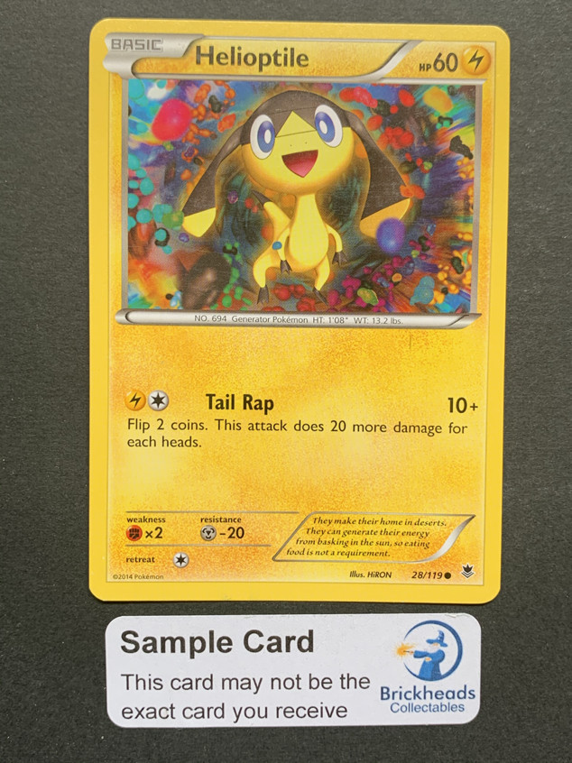 Helioptile 28/119 Common | XY: Phantom Forces | Pokemon Card
