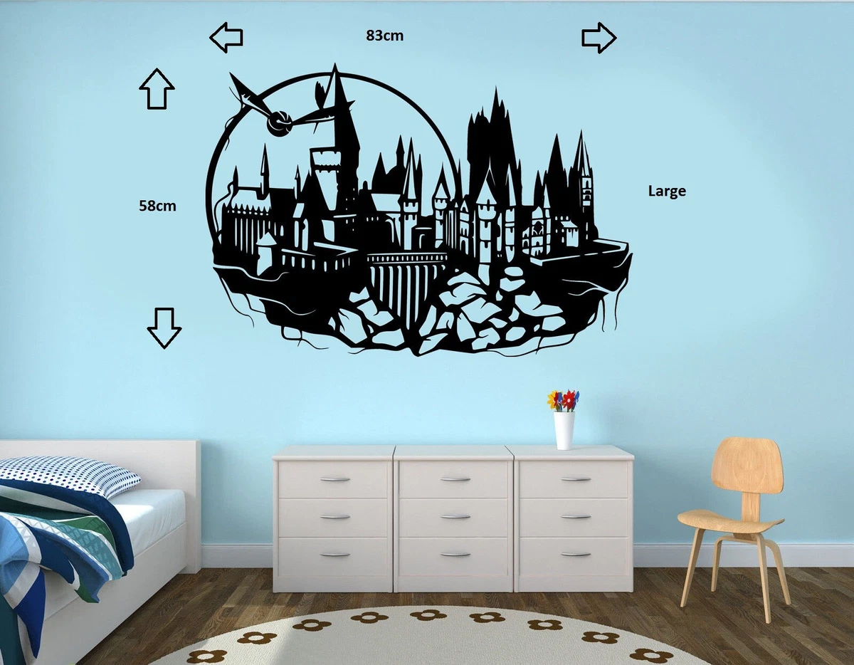 Cartoon Harry Potter Wall Decals PVC Magic Academy Castle Wall Sticker  Murals For Kids Room And Nursery Decor Removable From Jy9146, $3.74