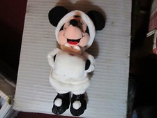 Disney Minnie Mouse bean plush in winter coat with muff